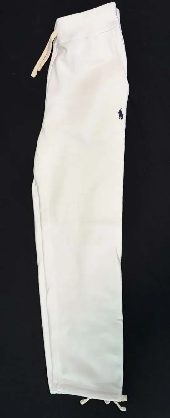 Polo Ralph Lauren Drawstring Fleece Sweatpants in White